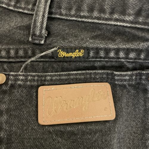 Vintage Wrangler Denim Jeans Pants Size 34 X 32 Black