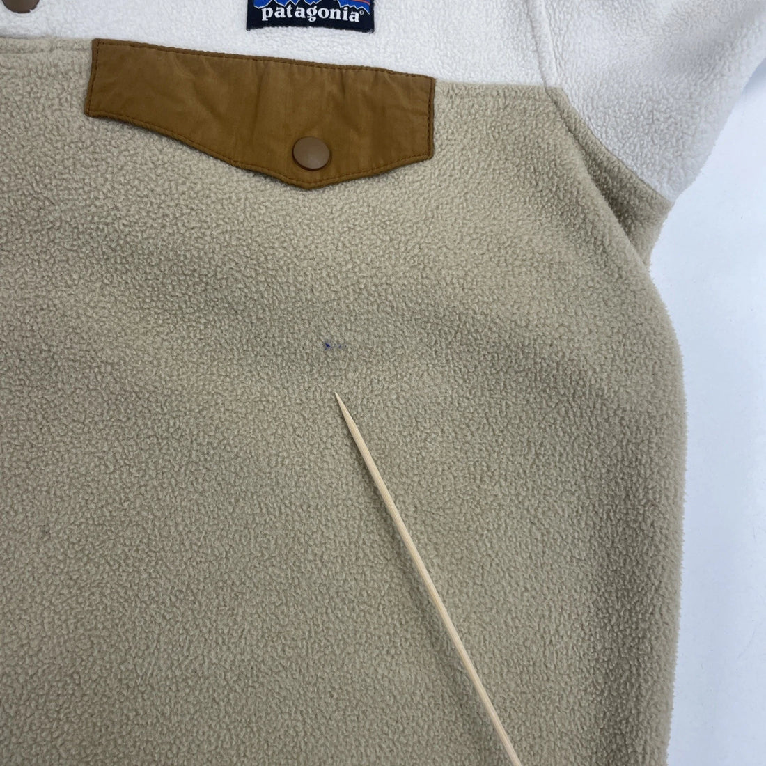 Patagonia Synchilla Snap T Fleece Jacket Womens Size Small Beige