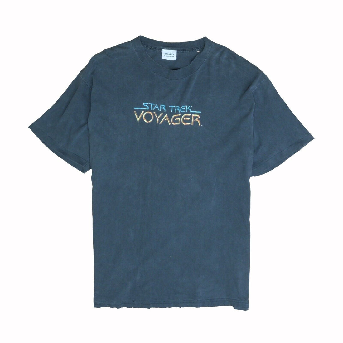 Vintage Star Trek Voyager USS Enterprise Stanley Desantis T-Shirt XL 1995 90s