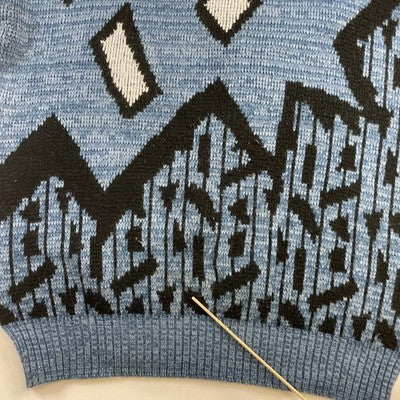 Vintage Sostanza Fashion Police Crewneck Sweater Size Large Abstract