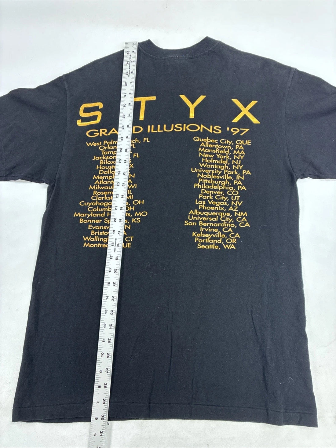 Vintage Styx Grand Illusions Tour 1997 Music T-Shirt Size Large