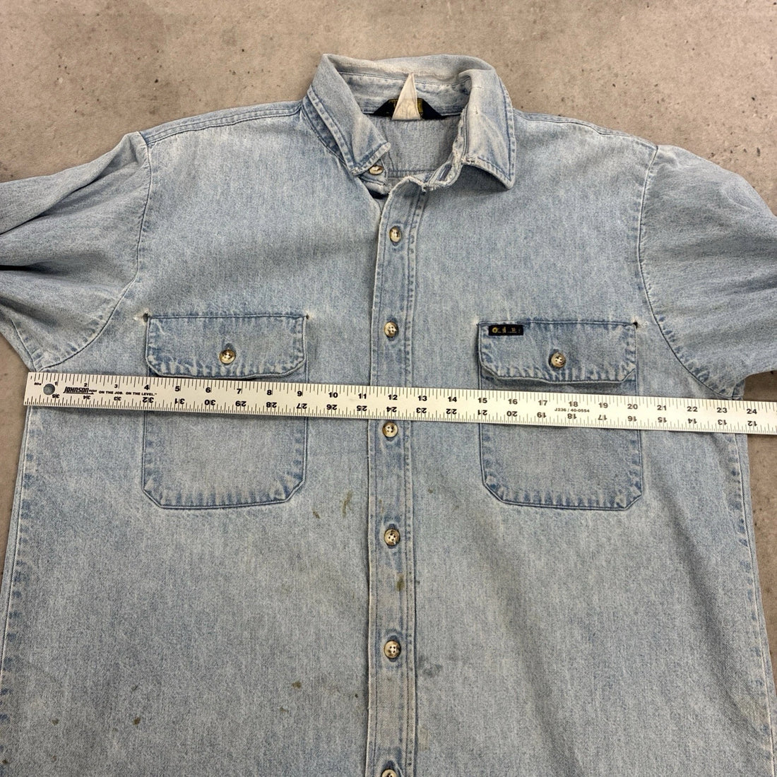 Vintage Osh Kosh Denim Button Up Shirt Size XL