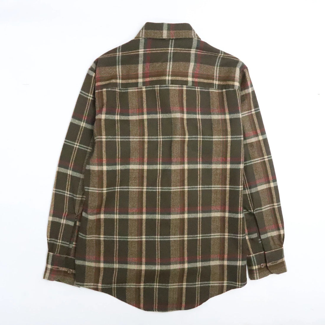 Vintage St. John's Bay Button Up Shirt Size Medium Brown Plaid