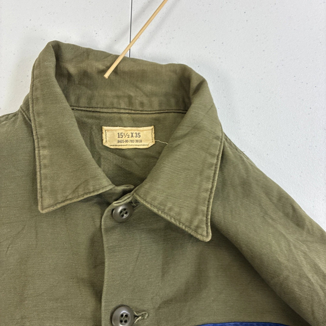 Vintage Sateen OG 107 U.S. Air Force Shirt Size 15 1/2 X 35