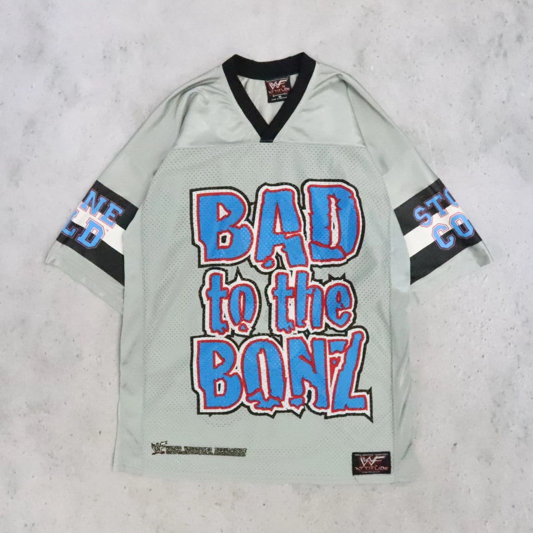 Vintage Stone Cold Bad To The Bonz Wrestling Jersey Size XL WWF WWE