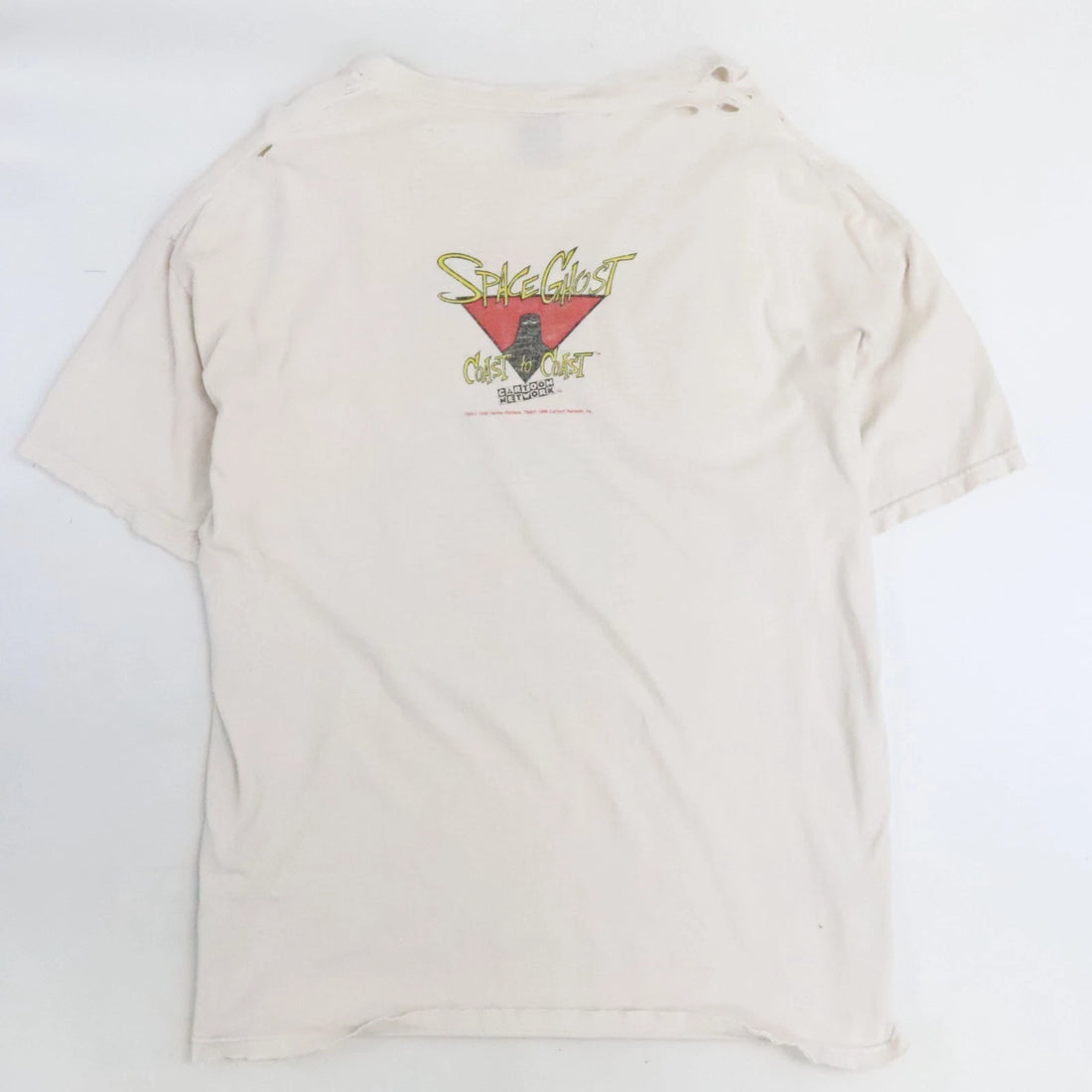 Vintage Space Ghost My Monkey Ate My Homework T-Shirt XL Cartoon Distressed