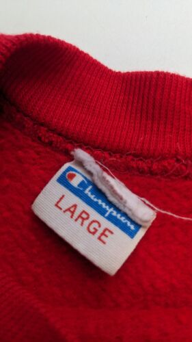 Vintage Minnesota Olde English Champion Crewneck Sweatshirt Size Large Red 80s