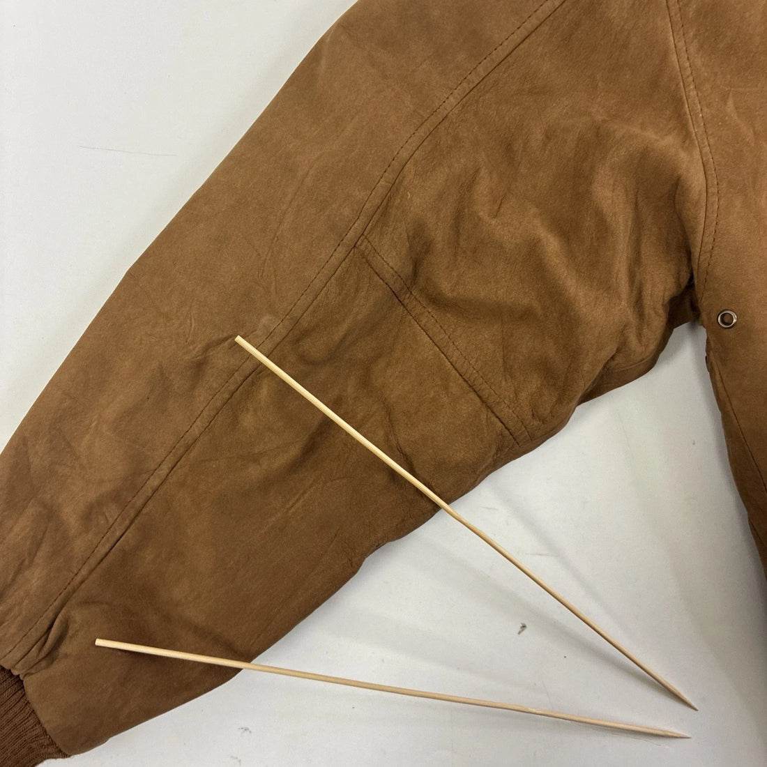 Leather Bomber Jacket Size Medium