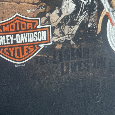 Harley Davidson Motorcycle T-Shirt Size Large Paris France