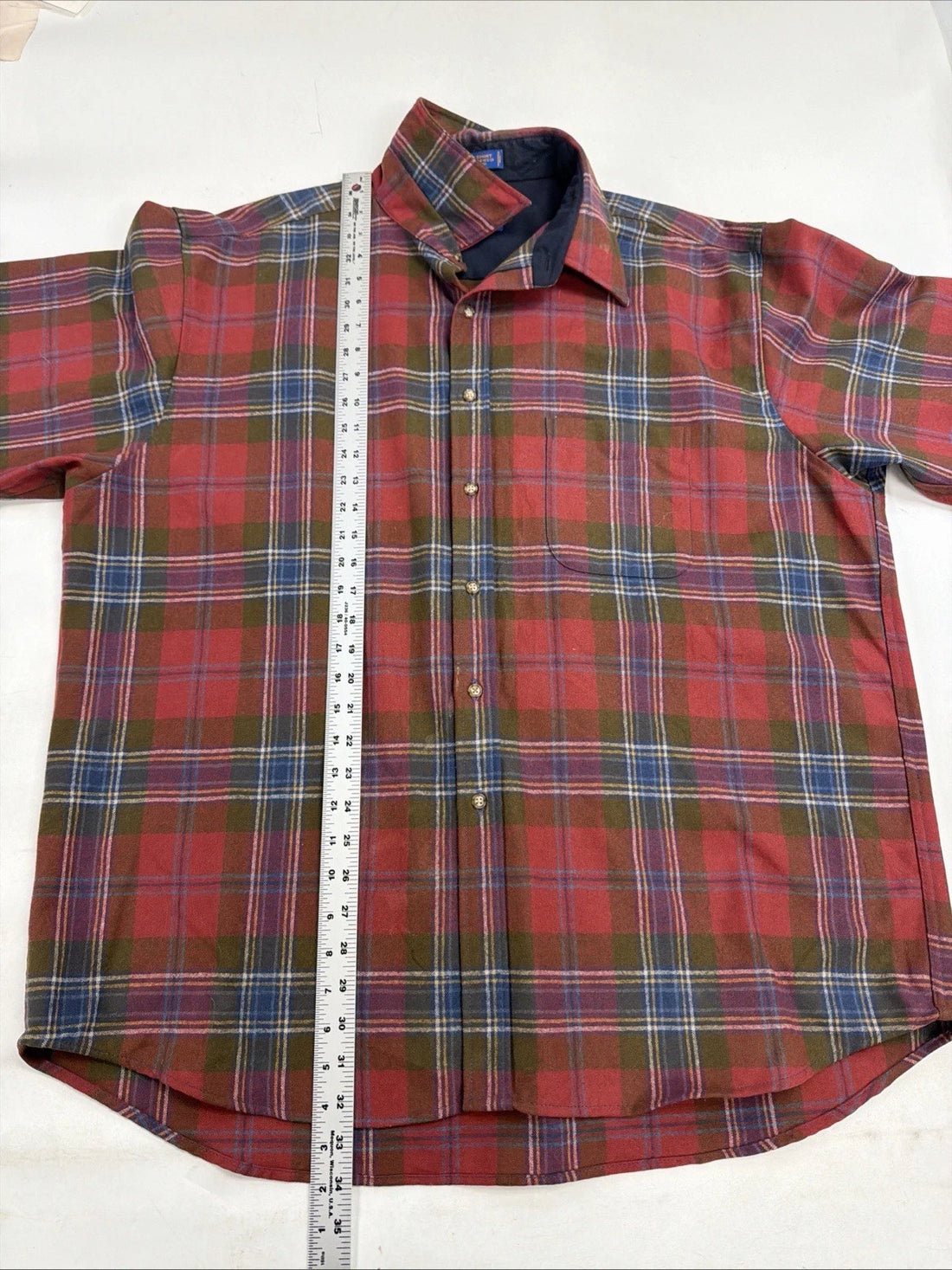 Pendleton Wool Lodge Button Up Shirt Size 2XL Plaid