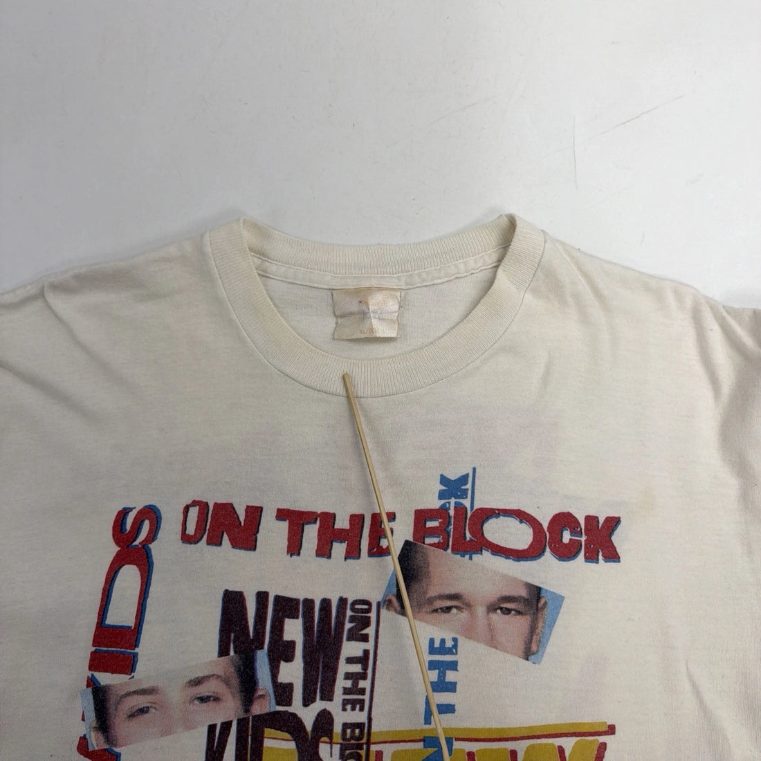 Vintage New Kids On The Block Backstage Pass T-Shirt Size XL Music 80s