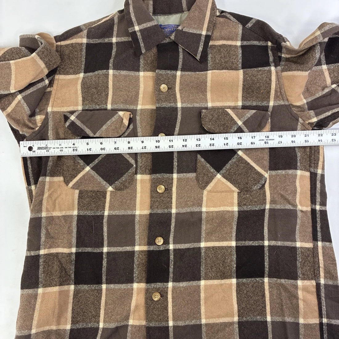 Vintage Pendleton Wool Board Button Up Shirt Size Medium
