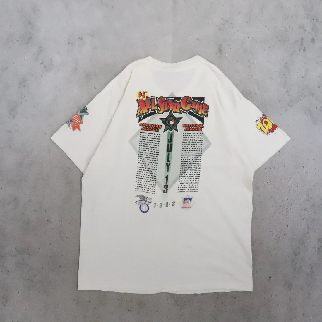 Vintage MLB All Star Game 1993 Summer Classic Comic Strip Salem T-Shirt XL 90s