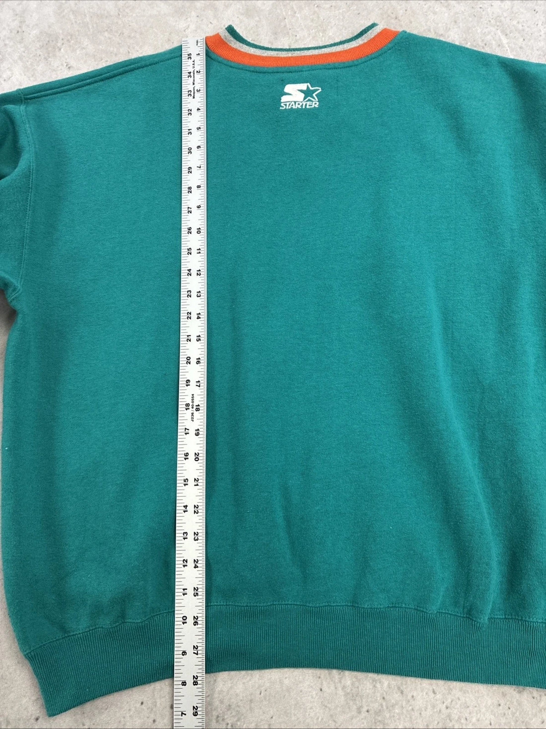 Vintage Miami Dolphins Starter Crewneck Sweatshirt Size Large NFL