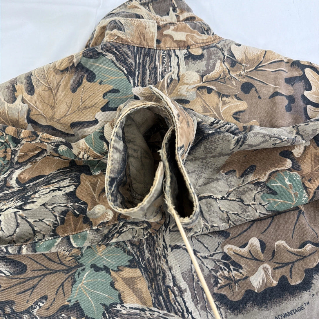 Vintage Walls Advantage Camo Button Up Shirt Size XL