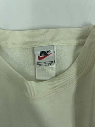 Vintage Nike Crewneck Sweatshirt Size XL Spell Out White 90s