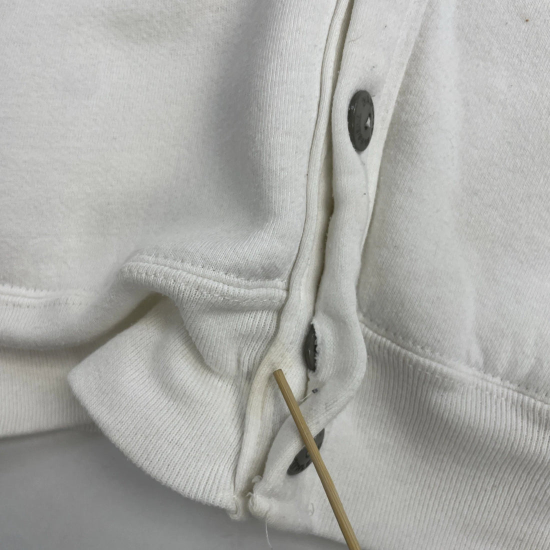 Vintage Russell Athletic Cardigan Sweatshirt Size Large White 90s