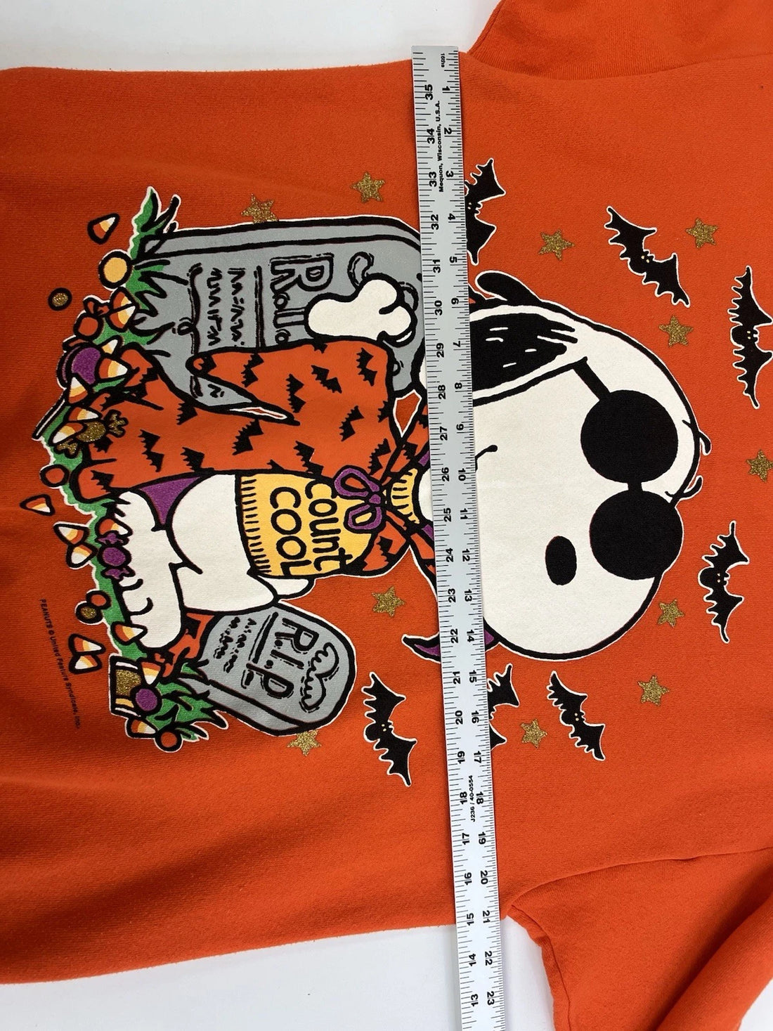 Vintage Halloween Joe Cool Peanuts Crewneck Sweatshirt Size Large 90s