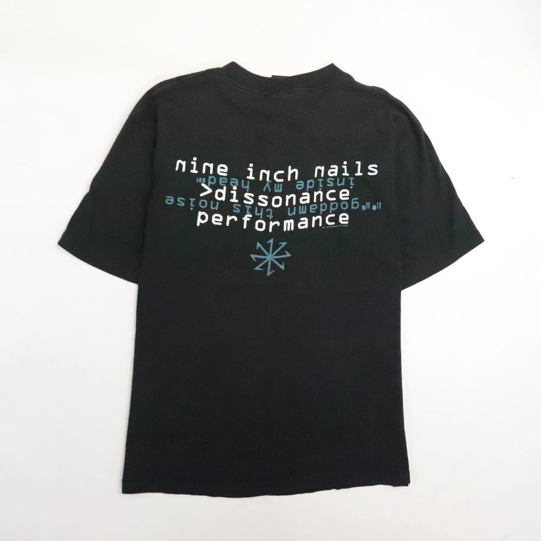 Vintage Nine Inch Nails Dissonance Band T-Shirt Size Large 90s