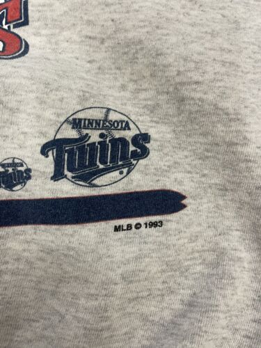 Vintage Minnesota Twins Salem Crewneck Sweatshirt Size Large 1993 90s MLB