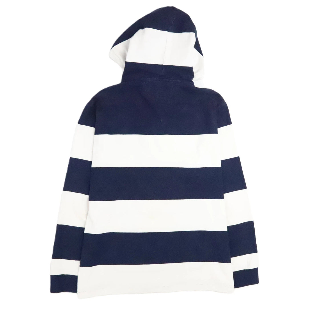 Polo Ralph Lauren Bear Hooded Rugby Henley Shirt Size Large Striped