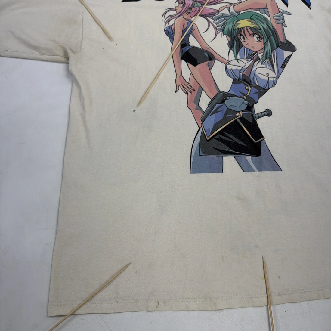 Vintage Burn Up W T-Shirt Size XL Anime Manga AOP