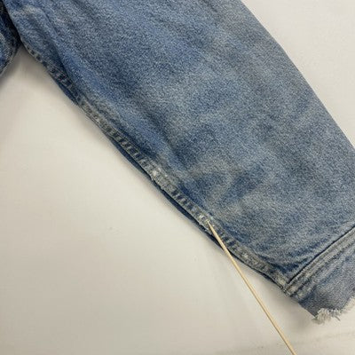 Lee Storm Rider Denim Trucker Jacket Size 48 Sherpa Lined