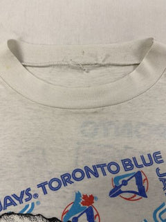 Vintage Toronto Blue Jays T Shirt Mens L Grey Bulletin Athletic 90s Ba –  Proper Vintage