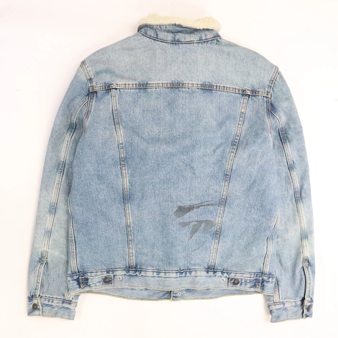 Levi's Sherpa Lined Denim Trucker Jacket Size Large