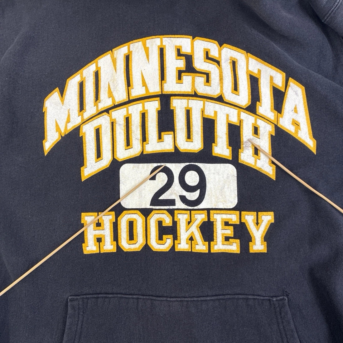 Vintage Minnesota Duluth Hockey Champion Reverse Weave Sweatshirt Hoodie 2XL 90s