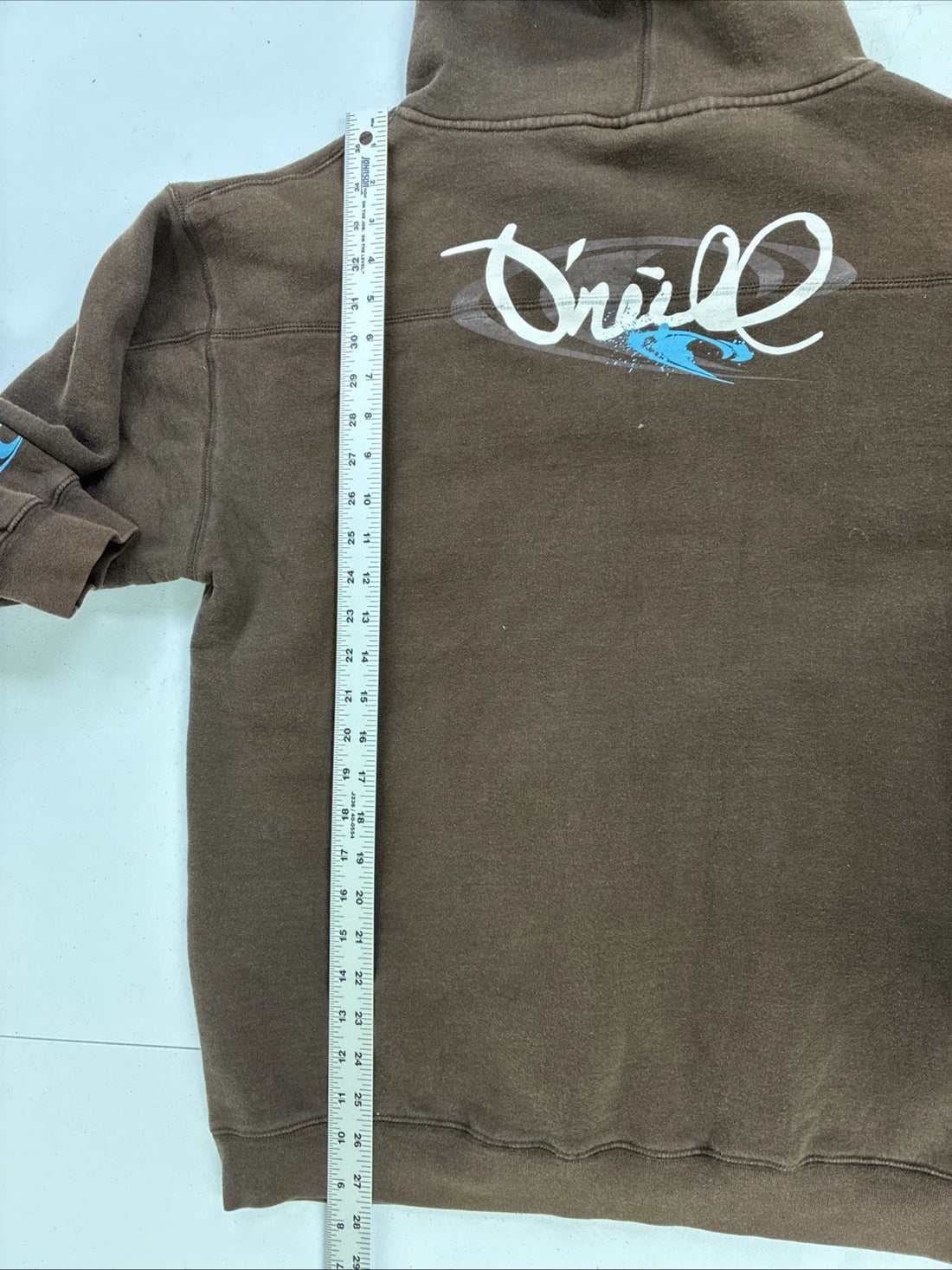 Vintage O'Neill Sweatshirt Hoodie Size Large Brown Y2K