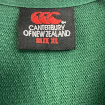 Ireland IRFU Canterbury New Zealand Rugby Shirt Size XL Green