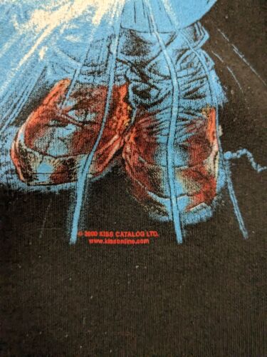 Vintage Kiss World Tour Sweatshirt Hoodie Size XL Black Band 2000