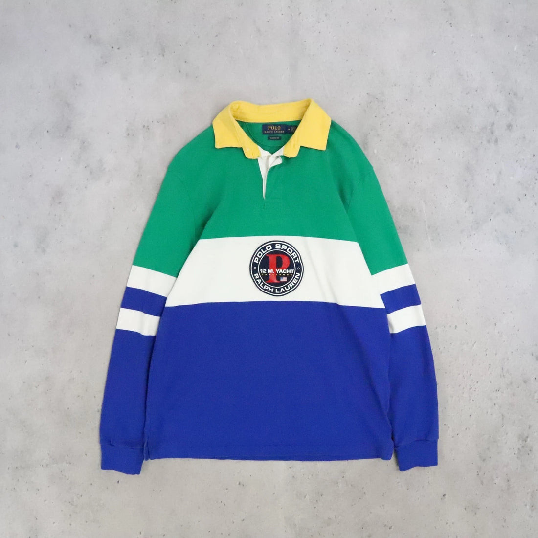 Polo Ralph Lauren 12 M Yacht Challenge Rugby Shirt Size Medium