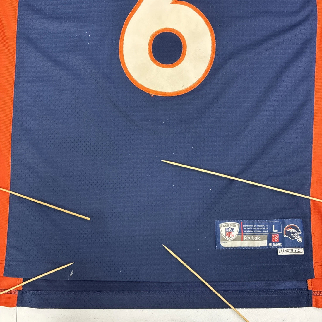 Vintage Denver Broncos Jay Cutler Reebok Jersey Size Large Stitched NFL