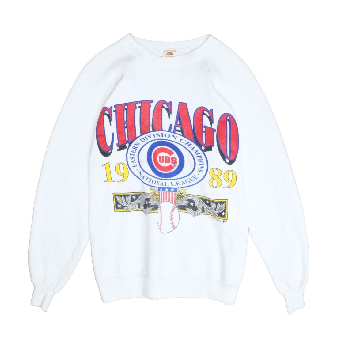 Vintage Chicago Cubs National League Champs Sweatshirt Size Large 1989 80s  MLB