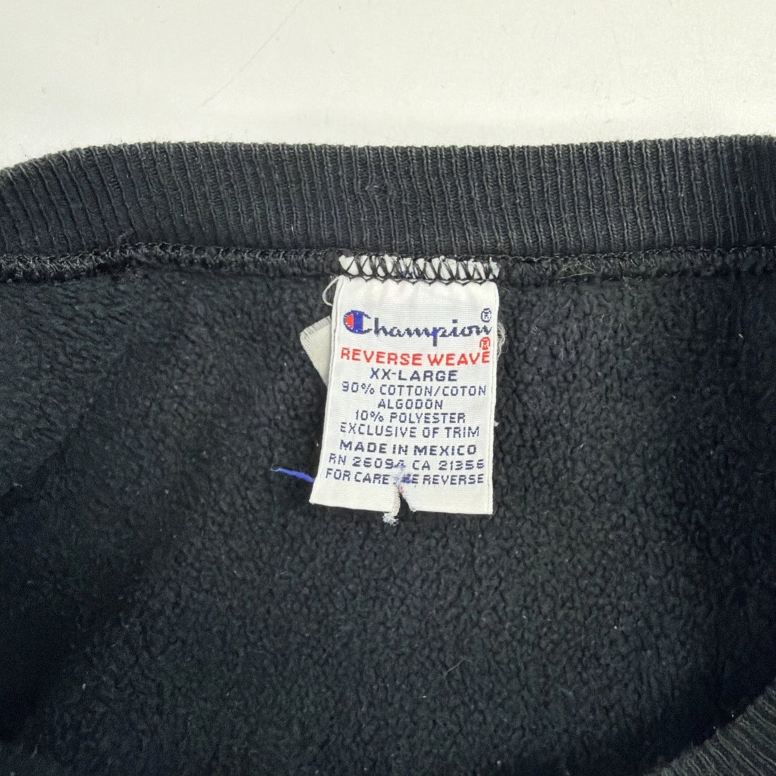 Vintage Champion Reverse Weave Crewneck Sweatshirt Size 2XL Black 90s