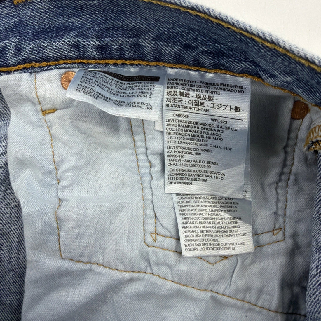 Levi Strauss & Co 501 Denim Jeans Pants Size 38 X 32