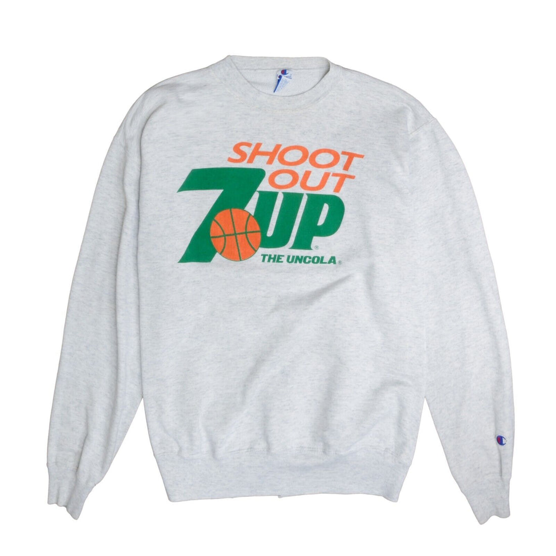 Vintage 7UP Shoot Out Basketball Champion Sweatshirt Crewneck Size XL