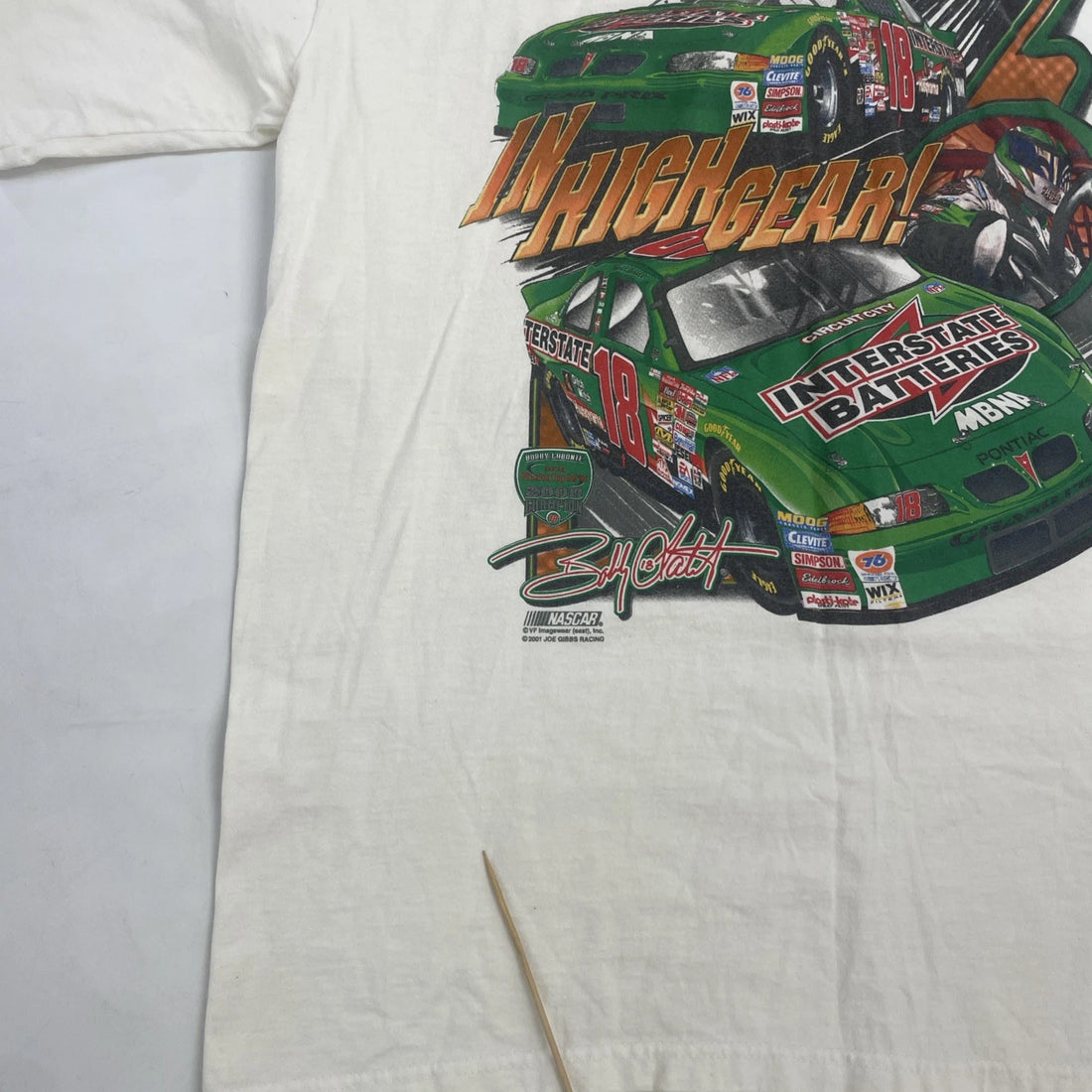 Vintage Bobby Labonte Racing T-Shirt Size XL 2001 NASCAR