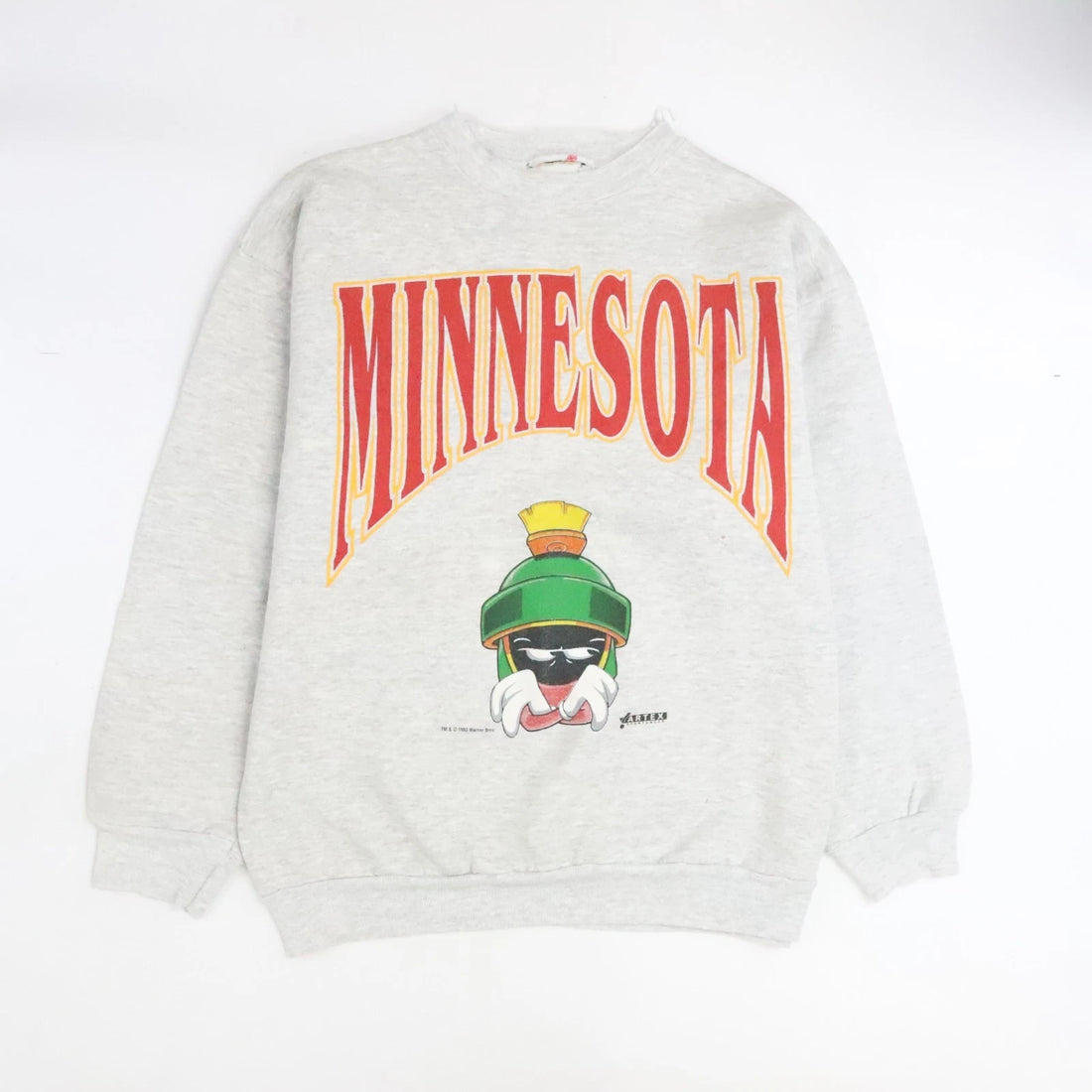 Vintage Marvin The Martian Minnesota Crewneck Sweatshirt Large Cartoon 90s