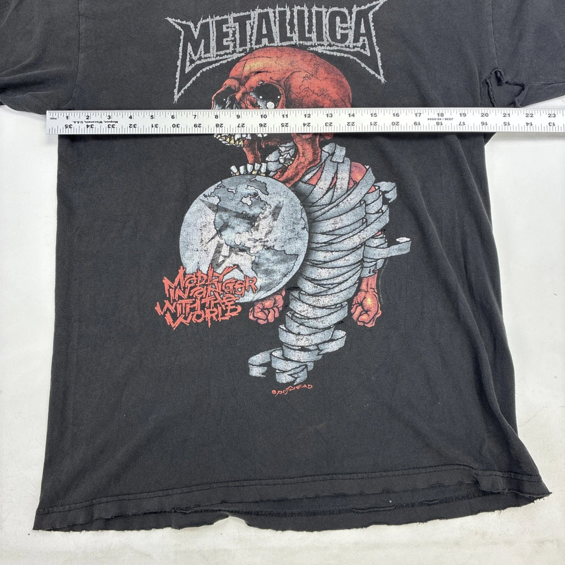 Vintage Metallica Madly In Anger Pushead 2004 T-Shirt Large Thrashed Distressed