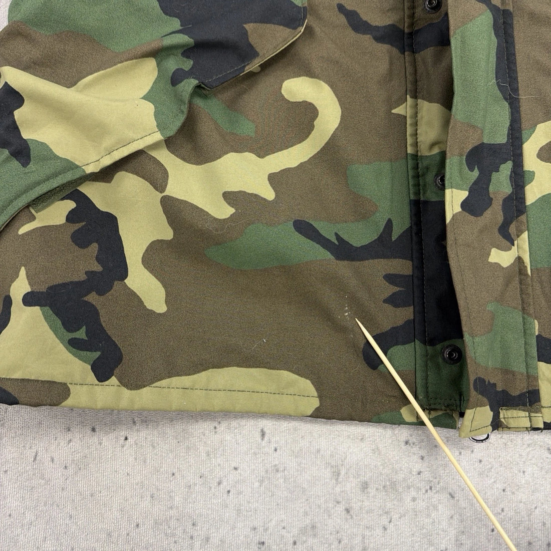 Cold Weather Parka Woodland Camo Military Army Jacket Size Large