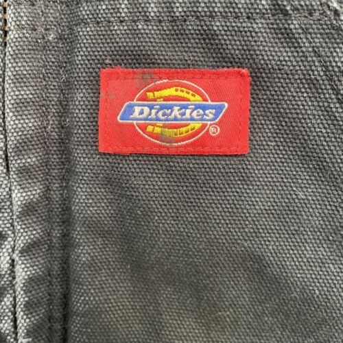 Dickies Canvas Bomber Work Jacket Size Large Black