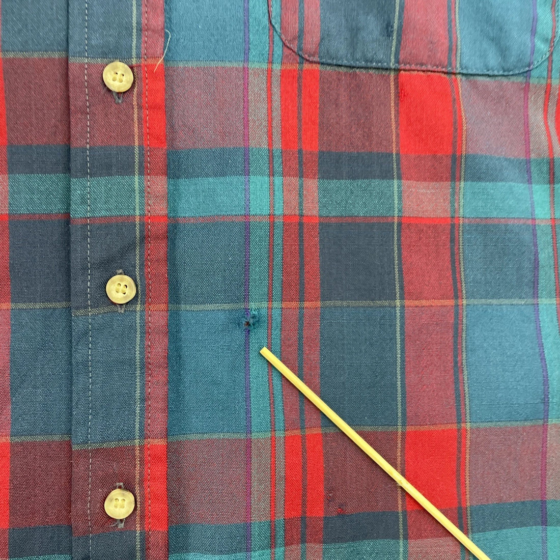 Vintage Pendleton Button Up Shirt Size Large Long Plaid