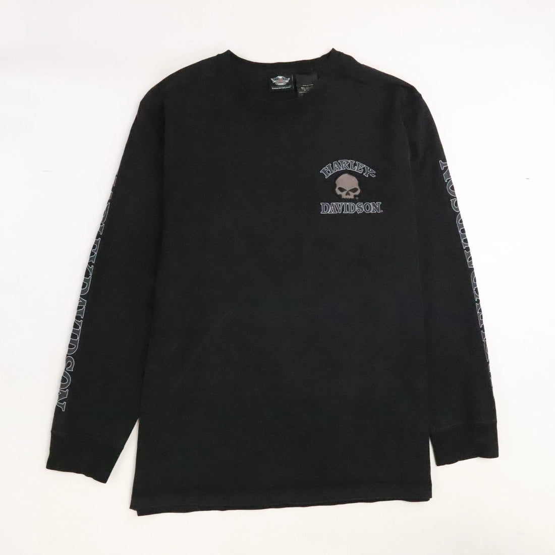 Harley Davidson Motorcycles Skull Long Sleeve T-Shirt Size XL