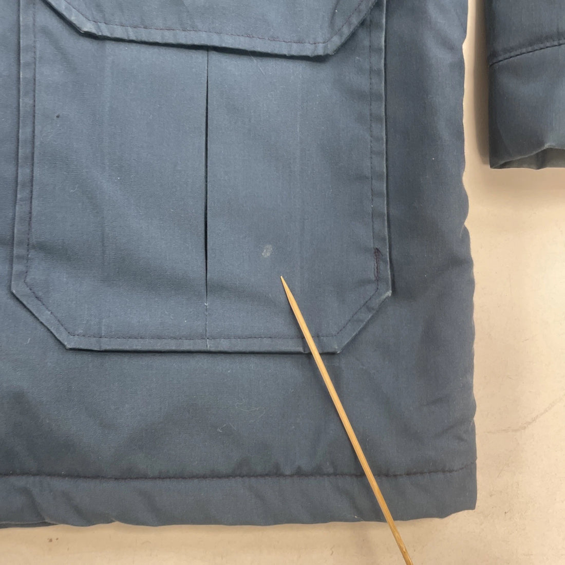 Vintage Woolrich Parka Coat Jacket Size Large Blue Insulated
