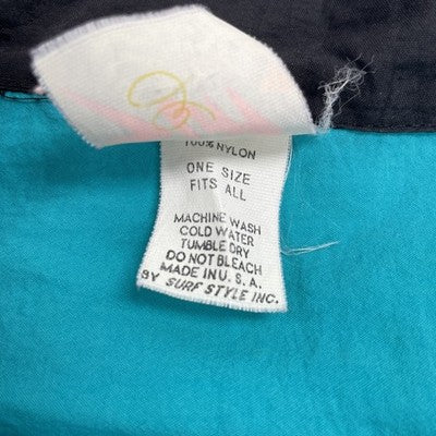 Vintage Surf Style Pullover Windbreaker Light Jacket One Size 90s