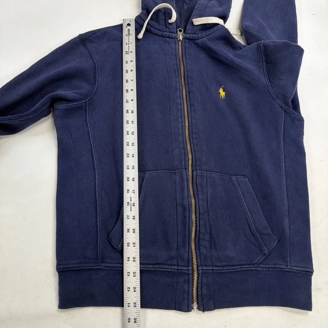 Polo Ralph Lauren Full Zip Sweatshirt Hoodie Size Medium Blue