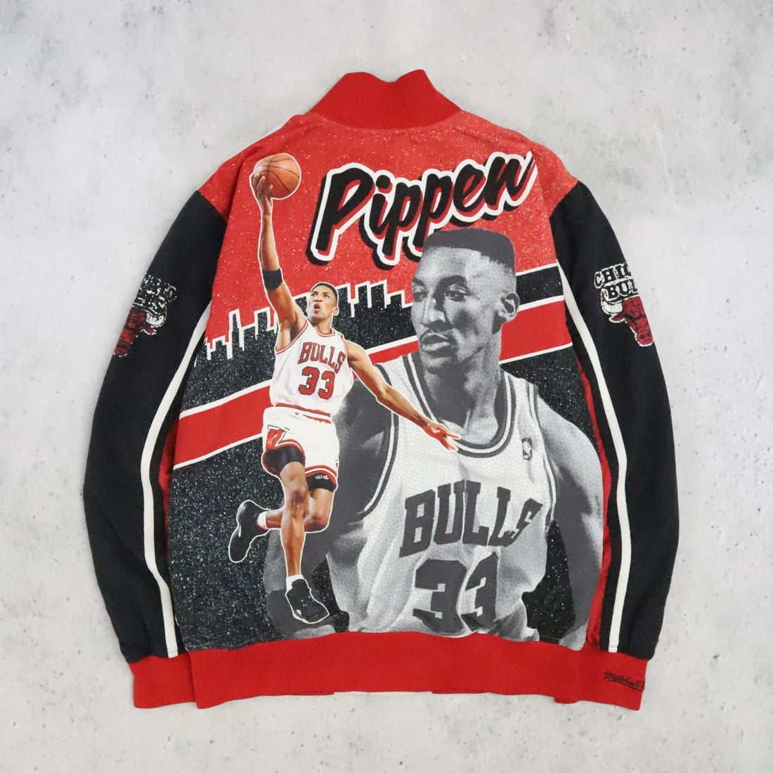 Chicago Bulls Scottie Pippen Mitchell & Ness Hardwood Classics Jacket Medium NBA
